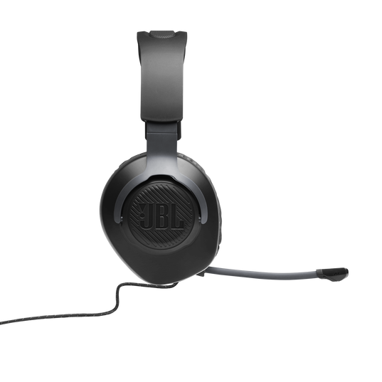 JBL Quantum 100 - Black - Wired over-ear gaming headset with flip-up mic - Detailshot 6